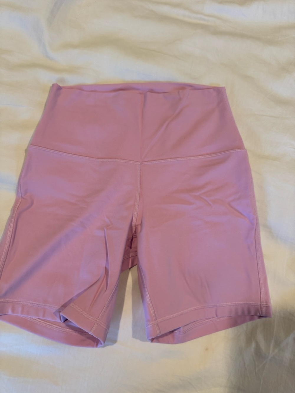 lululemon athletica Soft Pink High-Rise Bike Shorts